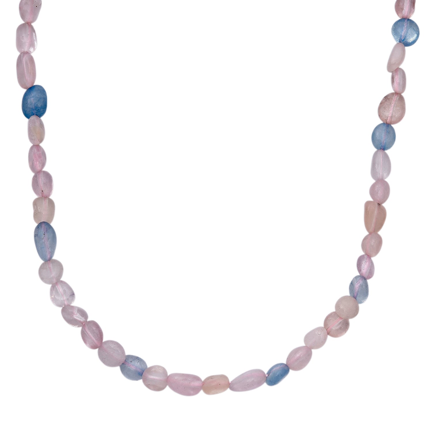 Mehrfarbiger Beryll Halskette ca. 45 cm 316L Edelstahl ca. 90.00 ct