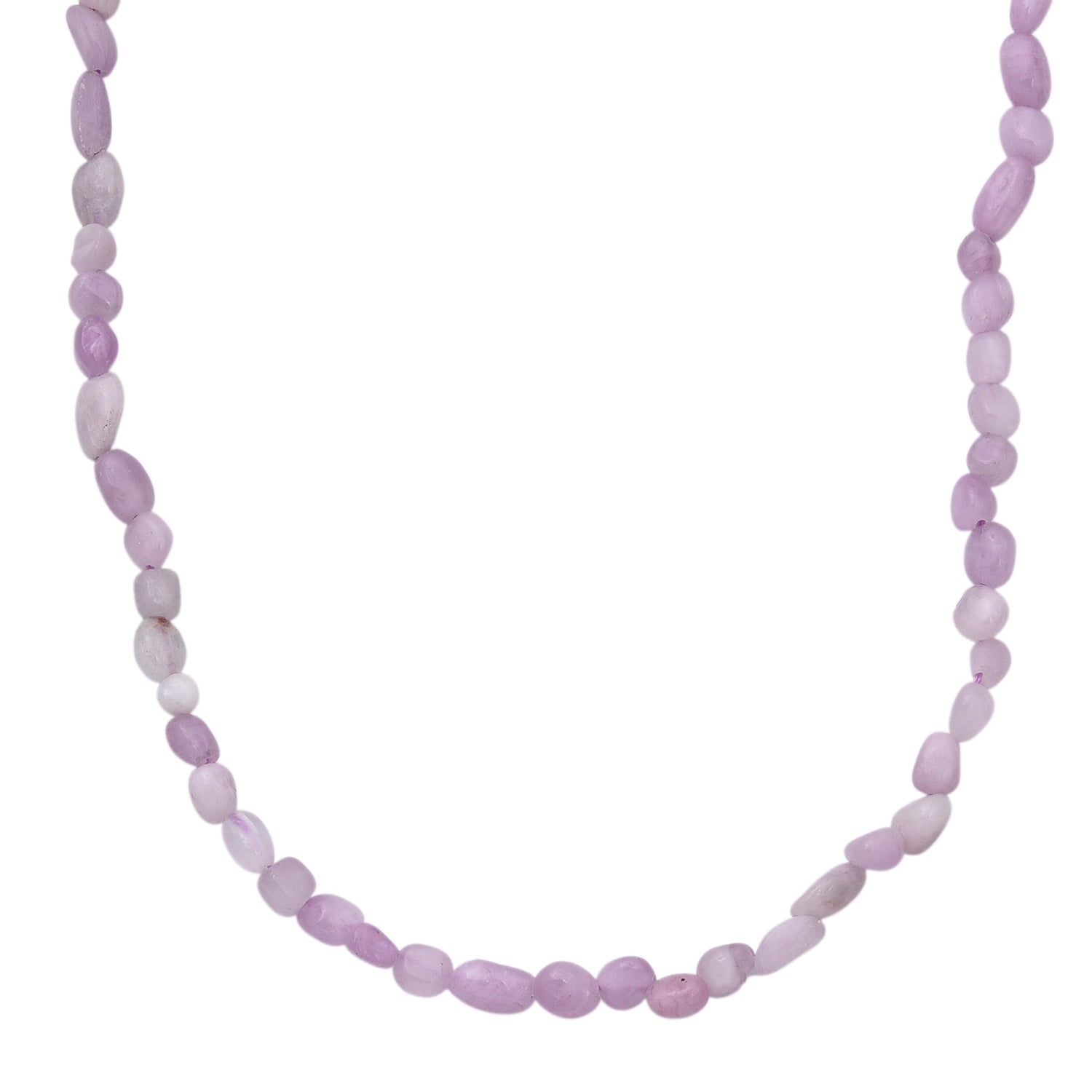 Kunzit Halskette ca. 45 cm 316L Edelstahl ca. 90.00 ct