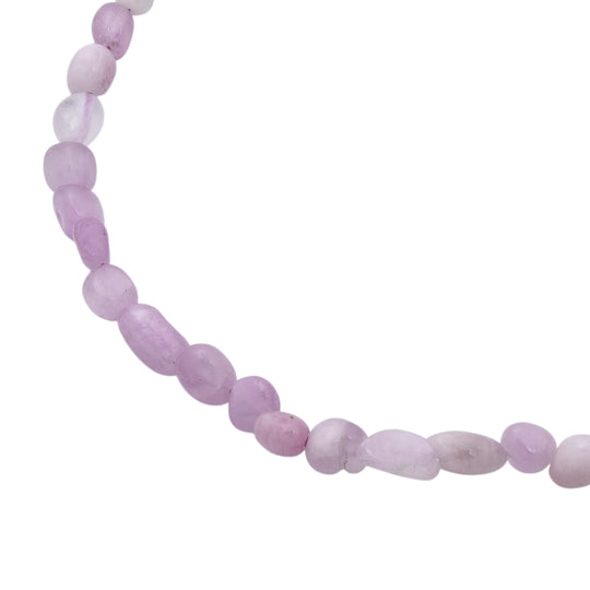 Kunzit Halskette ca. 45 cm 316L Edelstahl ca. 90.00 ct