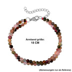 Mehrfarbig-Turmalin Armband ca. 18 cm + 5 cm Extender, 316L Edelstahl ca. 25,00 ct.