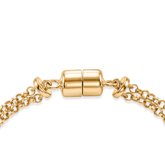 D'Joy AAA Ouro Verde-Quarz 20cm Half-Eternity Armband, 925 Silber 750 Gelbgold Vermeil - 21,32 ct.