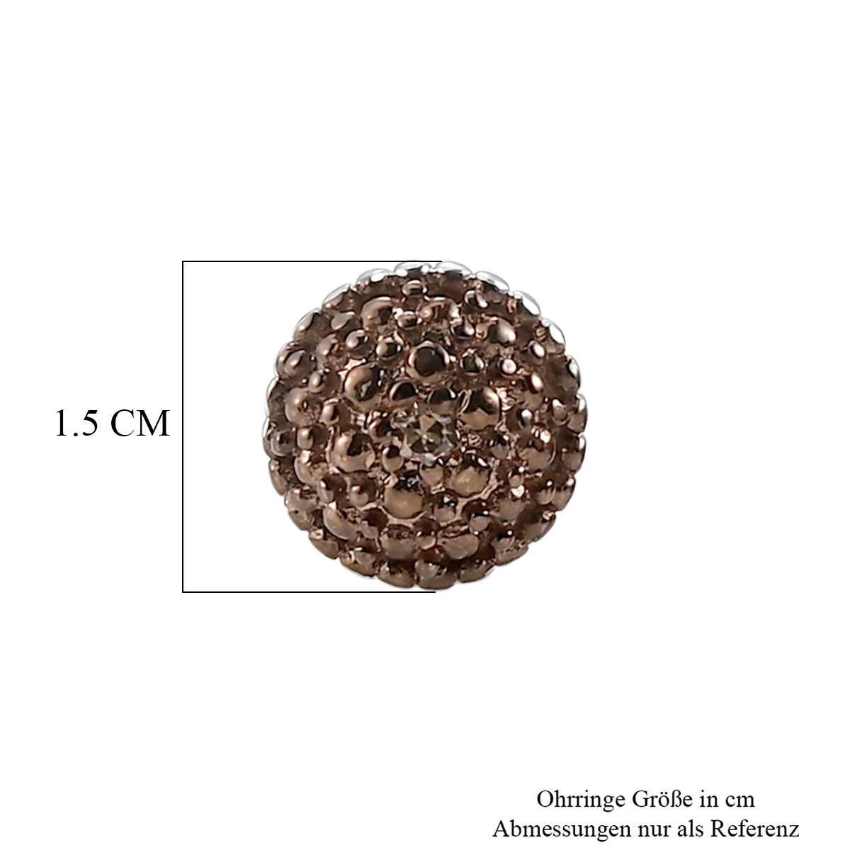 EVER TRUE Natürlicher Champagner Diamant Ohrringe Nickelfreies Messing (10-15 Werktage Lieferzeit)