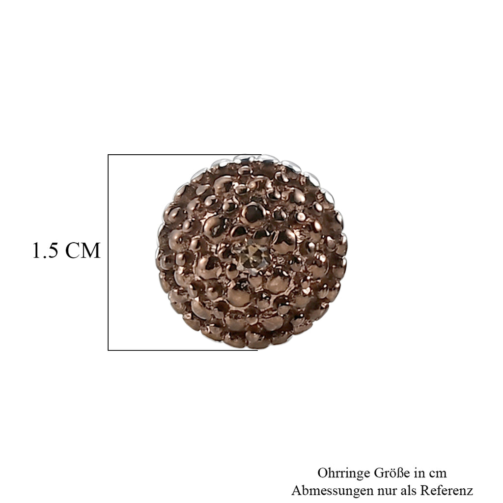 EVER TRUE Natürlicher Champagner Diamant Ohrringe Nickelfreies Messing (10-15 Werktage Lieferzeit)