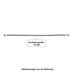 D'Joy Tansanit Armband ca. 19 cm 925 Silber Rhodiniert ca. 5,62 ct.