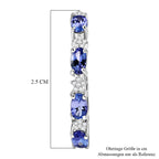 D'Joy Tansanit, Weißer Zirkon Ohrringe 925 Silber Rhodiniert ca. 2,34 ct.