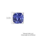 D'Joy AA Tansanit Ohrringe 925 Silber Rhodiniert ca. 1,81 ct.
