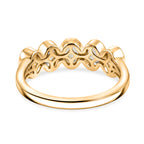 D'Joy Grüner Tansanit Ring 925 Silber 750 Vergoldet (Größe 18.00) ca. 1,25 ct