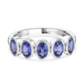 D'Joy Tansanit Ring 925 Silber Platiniert (Größe 21.00) ca. 1,19 ct