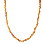 Bernstein 50+5cm Edelstahl-Halskette - 45 ct.