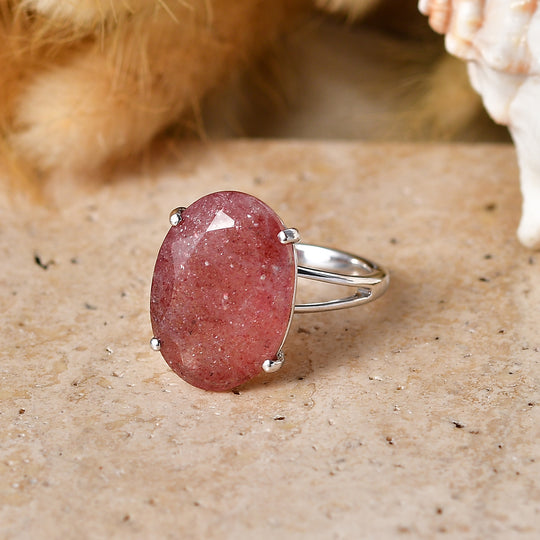 D'Joy AA Tansanischer Natronite Ring 925 Silber Rhodiniert (Größe 20.00) ca. 10,25 ct