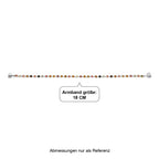 D'Joy AA Mehrfarbig-Turmalin Armband ca. 18 cm 925 Silber Rhodiniert ca. 4,42 ct.