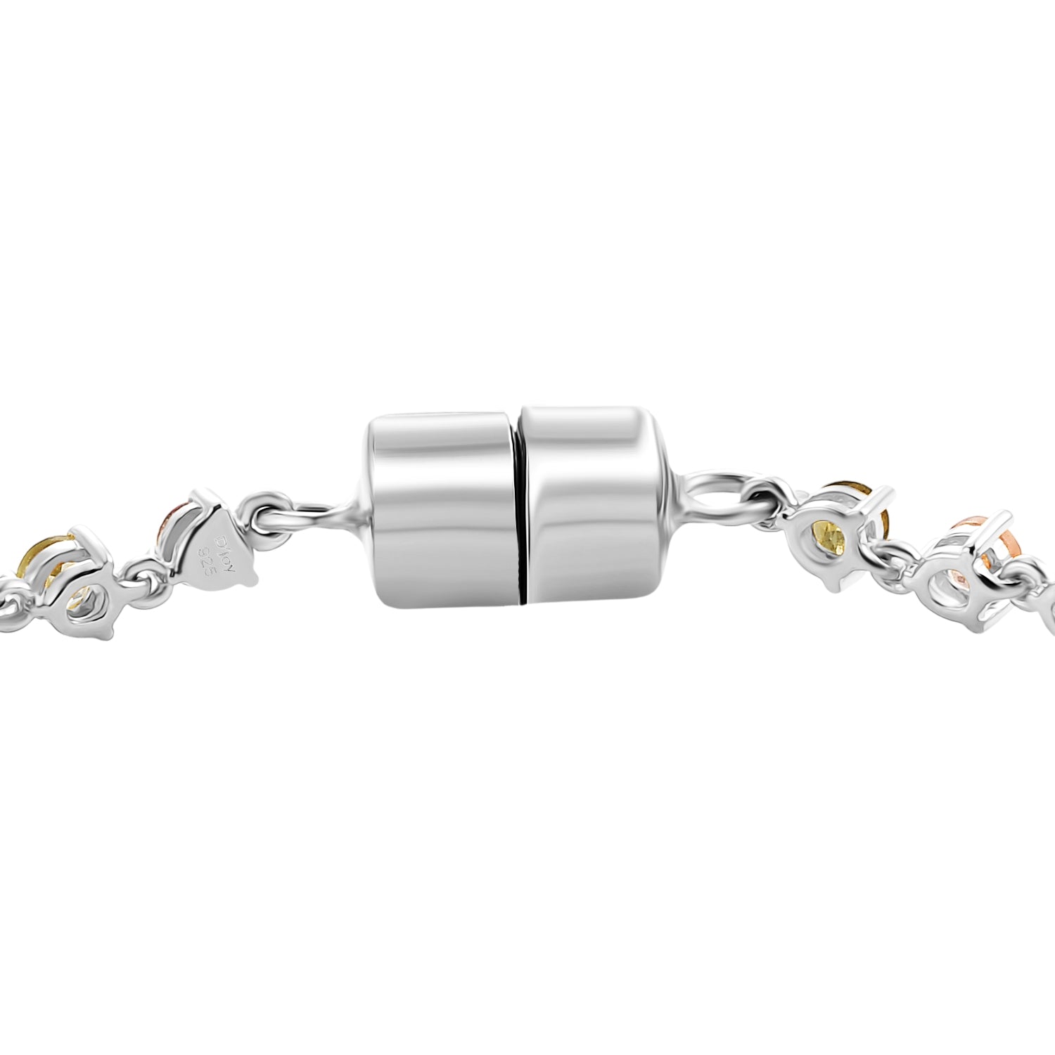 D'Joy AA Mehrfarbig-Turmalin Armband ca. 19 cm 925 Silber Rhodiniert ca. 4,18 ct.