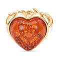 GP Whispers of Murano Kollektion - Murano aus Italien, Kanchanaburi Blauer Saphir Ring 925 Silber 750 Gelbgold vermeil (Größe 19.00) ca 10.06 ct