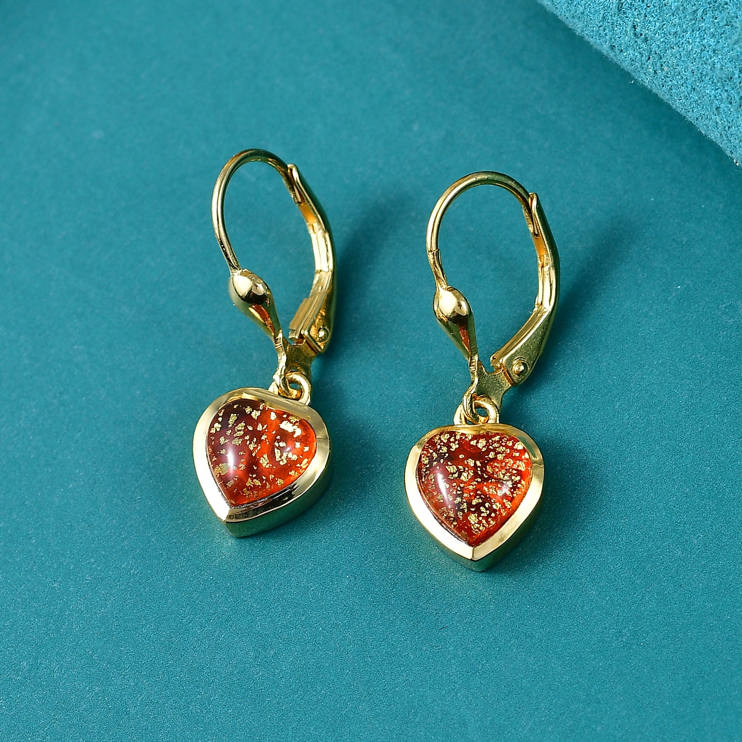 GP Whispers of Murano Kollektion - Murano aus Italien, Kanchanaburi Blauer Saphir Ohrringe 925 Silber 750 Gelbgold vermeil ca. 2.69 ct