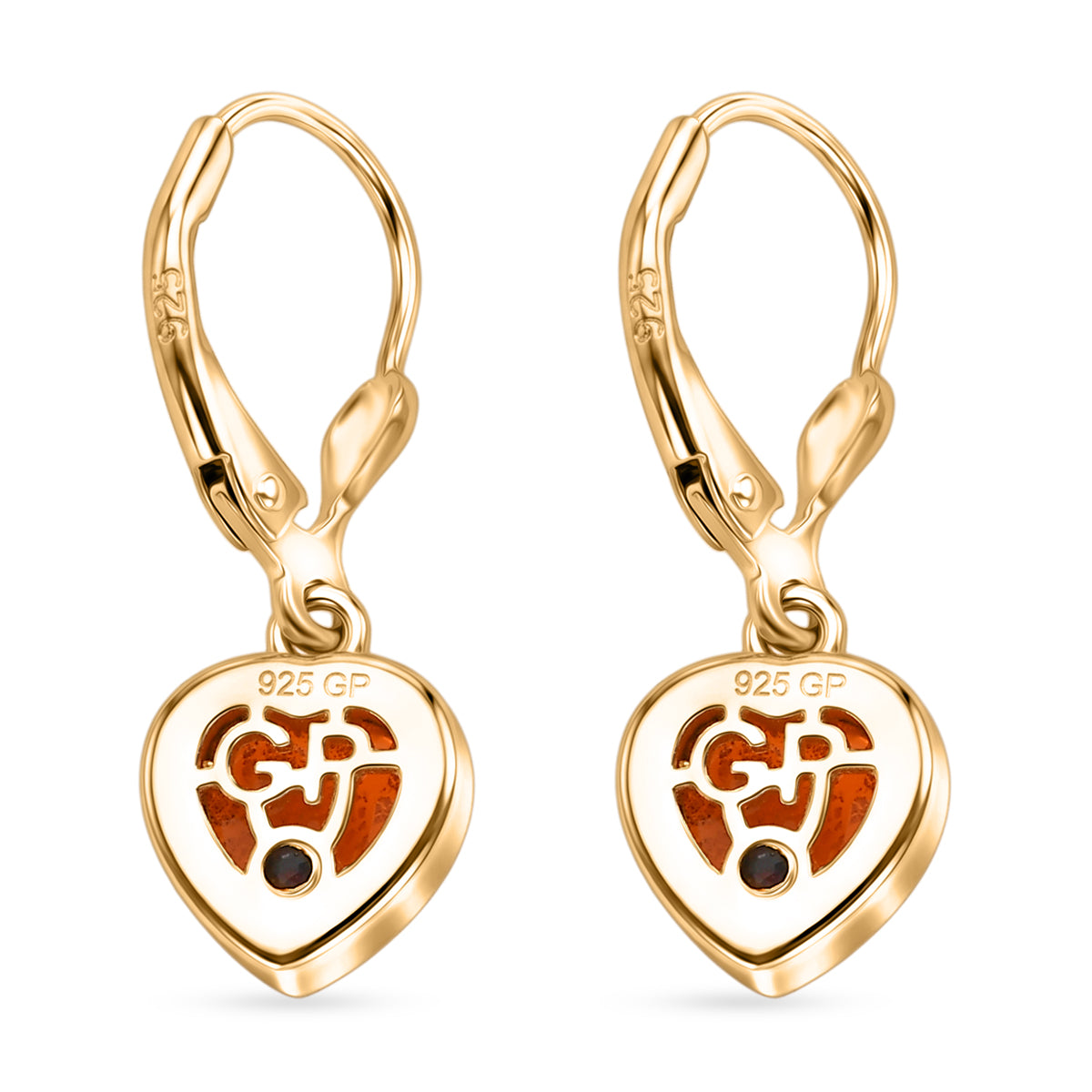 GP Whispers of Murano Kollektion - Murano aus Italien, Kanchanaburi Blauer Saphir Ohrringe 925 Silber 750 Gelbgold vermeil ca. 2.69 ct