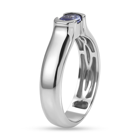 EVER TRUE Tansanit Ring Reine Bronze (Größe 20.00) ca. 0,46 ct