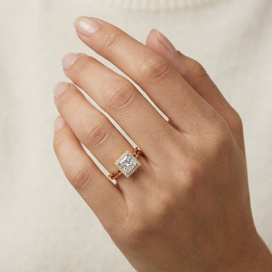 Weißer Zirkonia, Blau Kristall Ring Nickelfreies Messing (Größe 17.25)