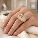 Weißer Zirkonia Ring Nickelfreies Messing (Größe 18.00)