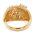 Weißer Zirkonia Ring Nickelfreies Messing (Größe 18.00)