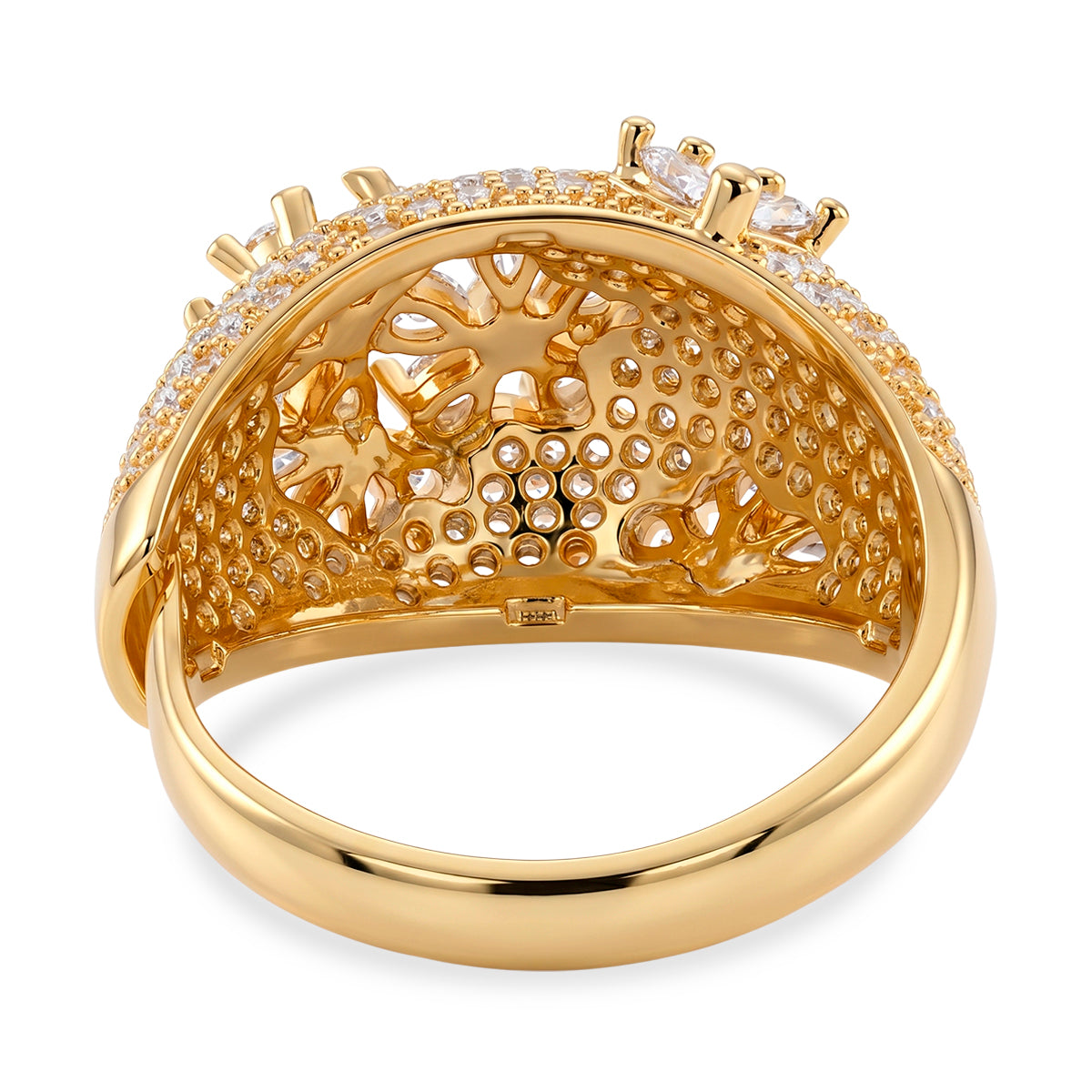 Weißer Zirkonia Ring Nickelfreies Messing (Größe 19.00)