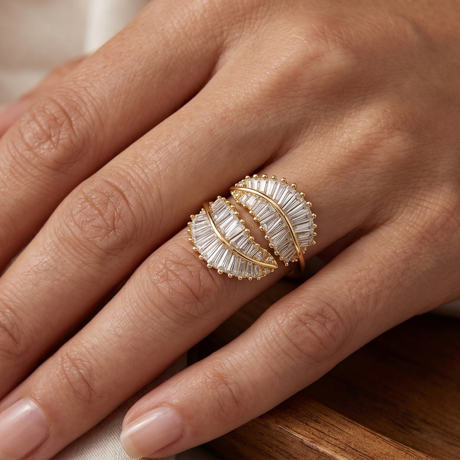 Weißer Zirkonia Ring Nickelfreies Messing Flexibles (Größe 19.00-20.00)