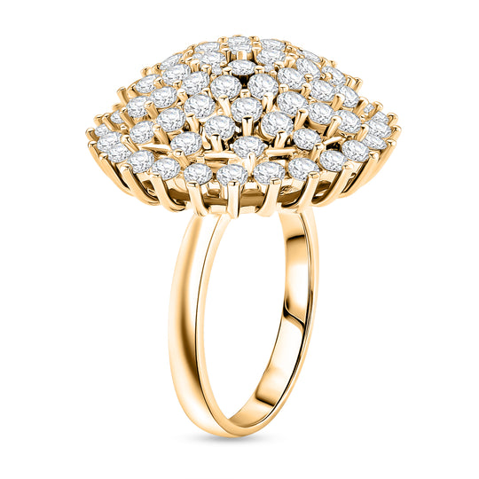 Weißer Zirkonia Ring Nickelfreies Messing (Größe 17.25)