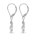 D'Joy Weißer Diamant Ohrringe 925 Silber Rhodiniert ca. 0.50 ct
