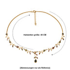 D'Joy AA Mehrfarbig-Turmalin Halskette ca. 45 cm + 5 cm Extender, 925 Silber 750 Gelbgold vermeil ca. 5,38 ct.