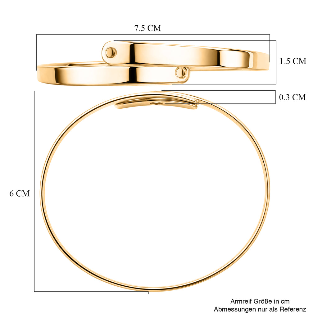 D'Joy 925 Silber 750 Gelbgold vermeil Armreif ca. 19 cm ca. 13,51g