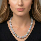 D'Joy Mehrfarbig Jade Halskette ca. 50 cm 925 Silber Rhodiniert ca. 640,00 ct.