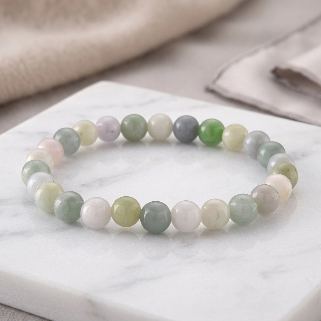 Mehrfarbig Jade Armband Flexibles cm ca. 100,00 ct.