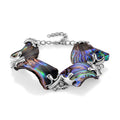 Abalone Muschel Armband, flexibel, Nickelfreies Messing ca. 65.00 ct