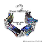 Abalone Muschel Armband, flexibel, Nickelfreies Messing ca. 65.00 ct