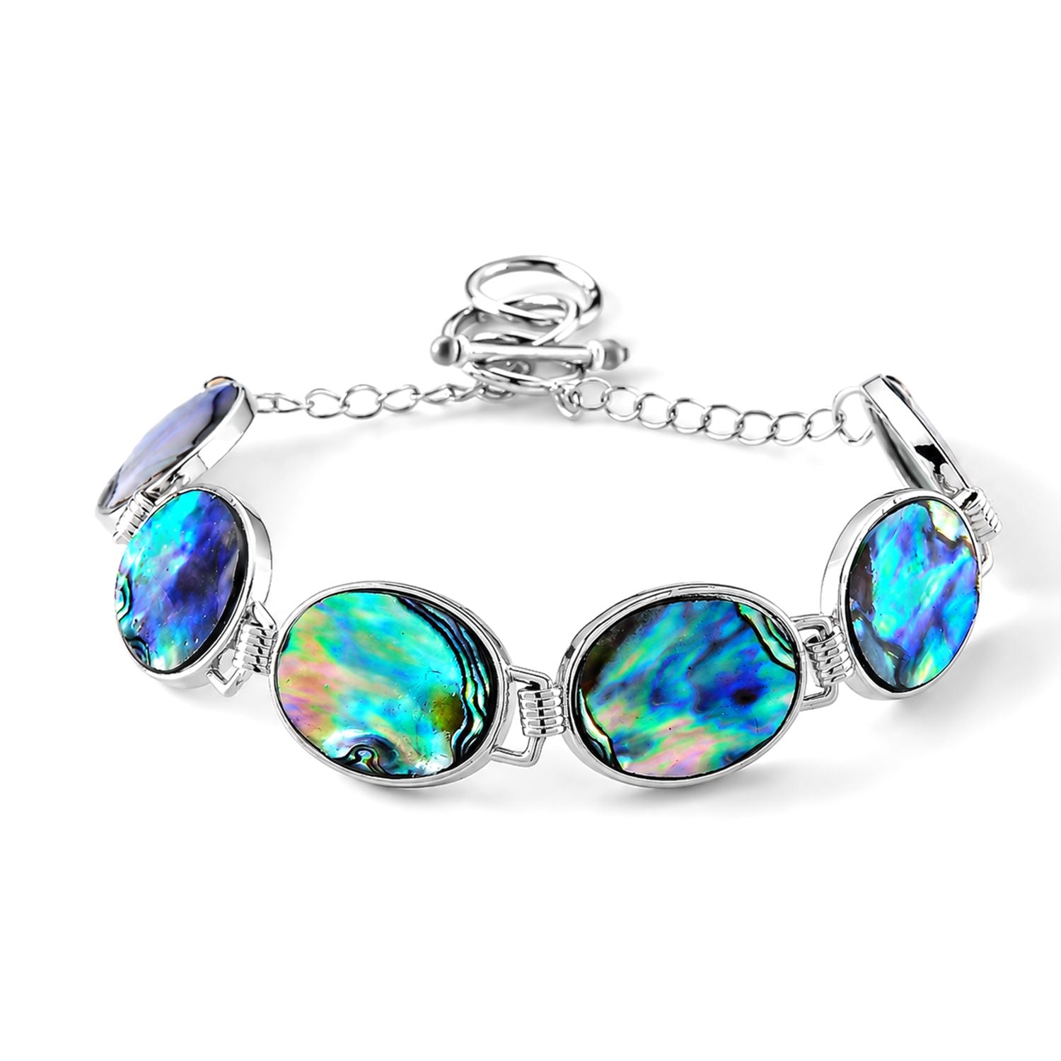 Abalone Muschel Armband ca. Flexibles cm Nickelfreies Messing ca. 45.00 ct