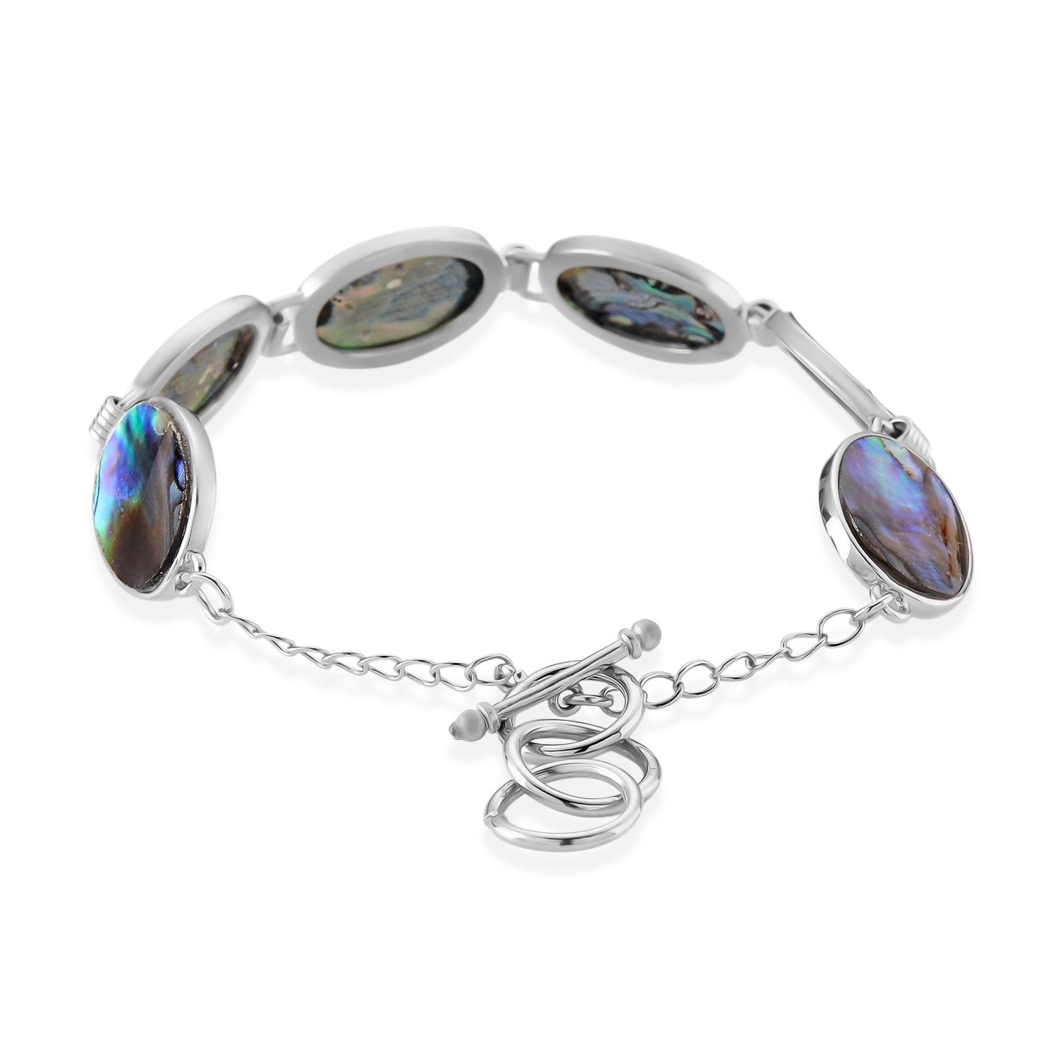 Abalone Muschel Armband ca. Flexibles cm Nickelfreies Messing ca. 45.00 ct