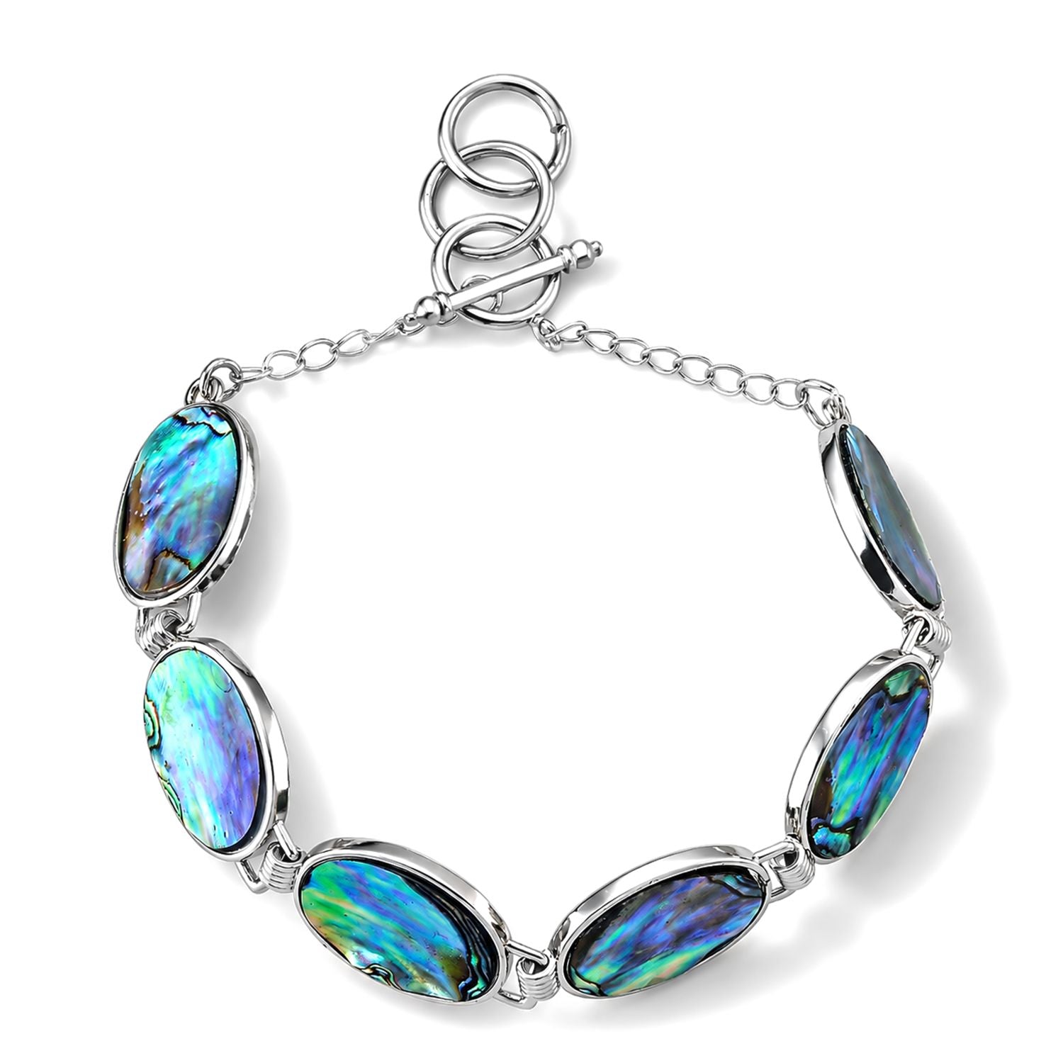 Abalone Muschel Armband ca. Flexibles cm Nickelfreies Messing ca. 45.00 ct