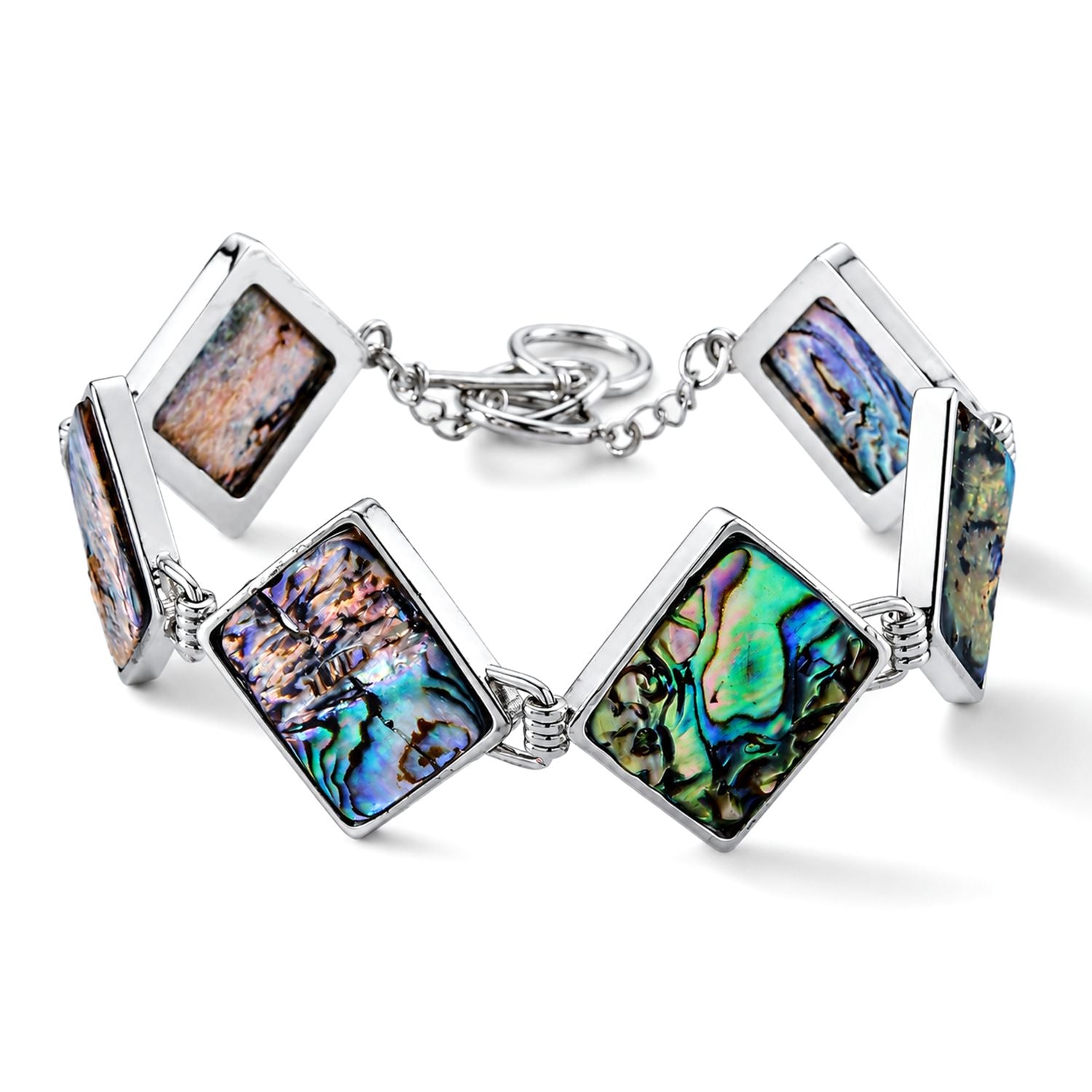 Abalone Muschel Armband ca. Flexibles cm Nickelfreies Messing ca. 75.00 ct