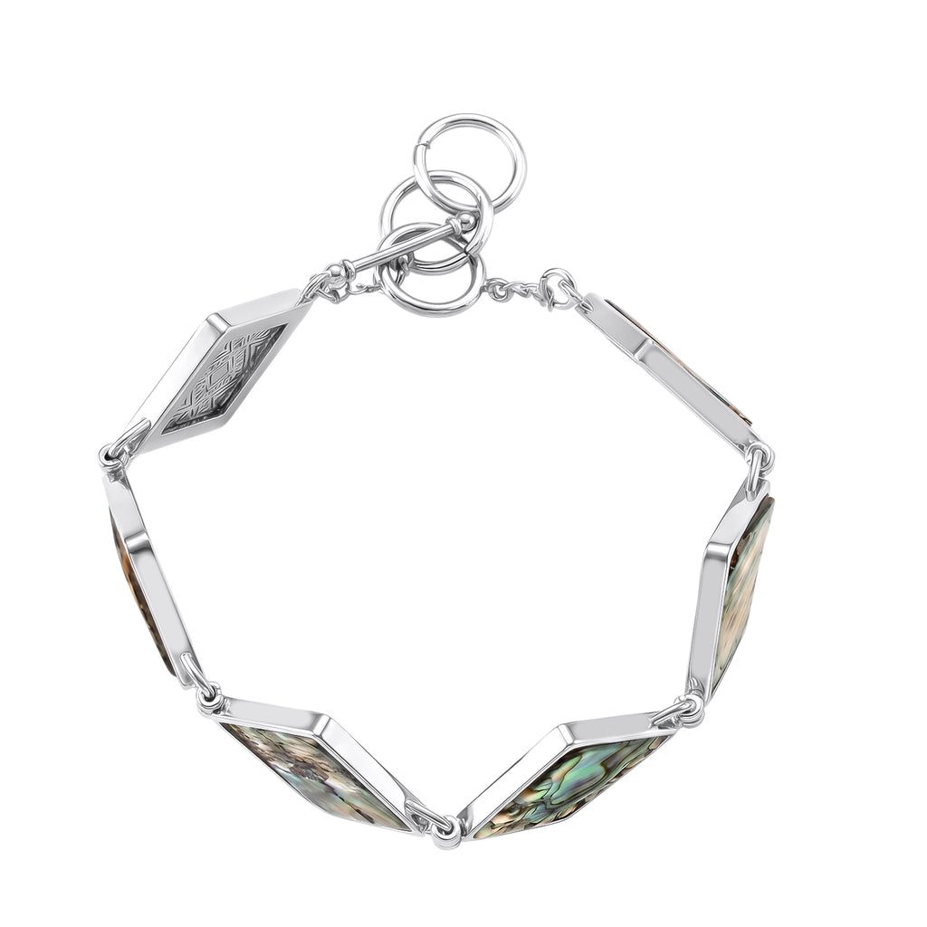 Abalone Muschel Armband ca. Flexibles cm Nickelfreies Messing ca. 75.00 ct