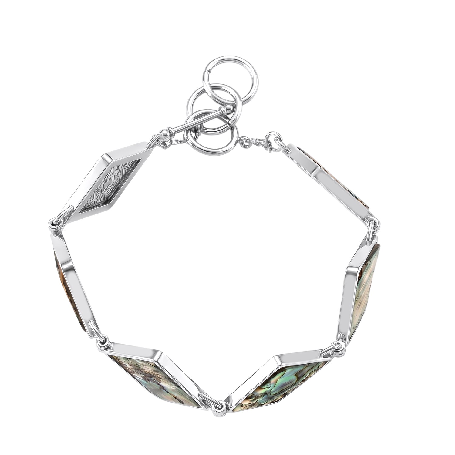 Abalone Muschel Armband ca. Flexibles cm Nickelfreies Messing ca. 75.00 ct