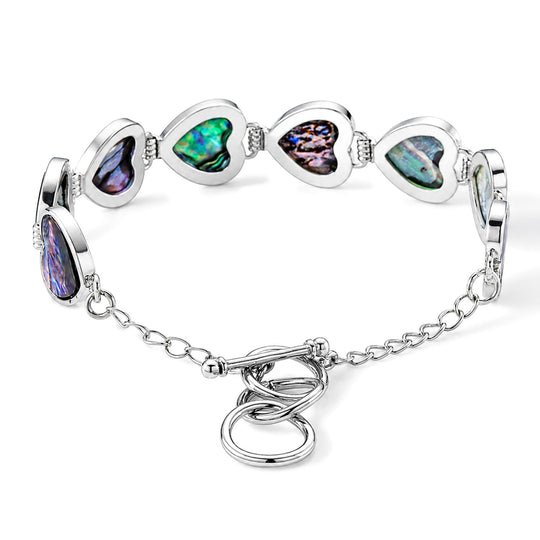 Abalone Muschel Armband ca. Flexibles cm Nickelfreies Messing ca. 50.00 ct