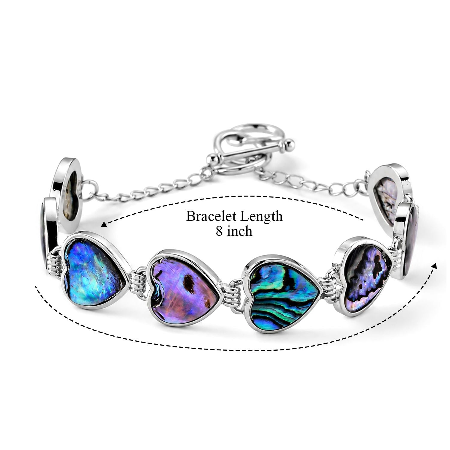 Abalone Muschel Armband ca. Flexibles cm Nickelfreies Messing ca. 50.00 ct