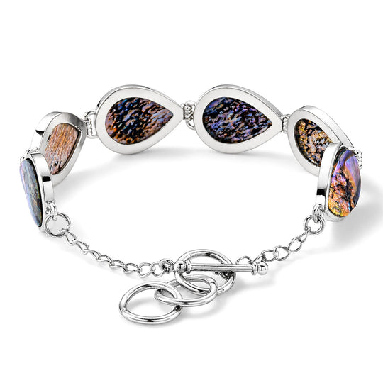 Abalone Muschel Armband ca. Flexibles cm Nickelfreies Messing ca. 55.00 ct