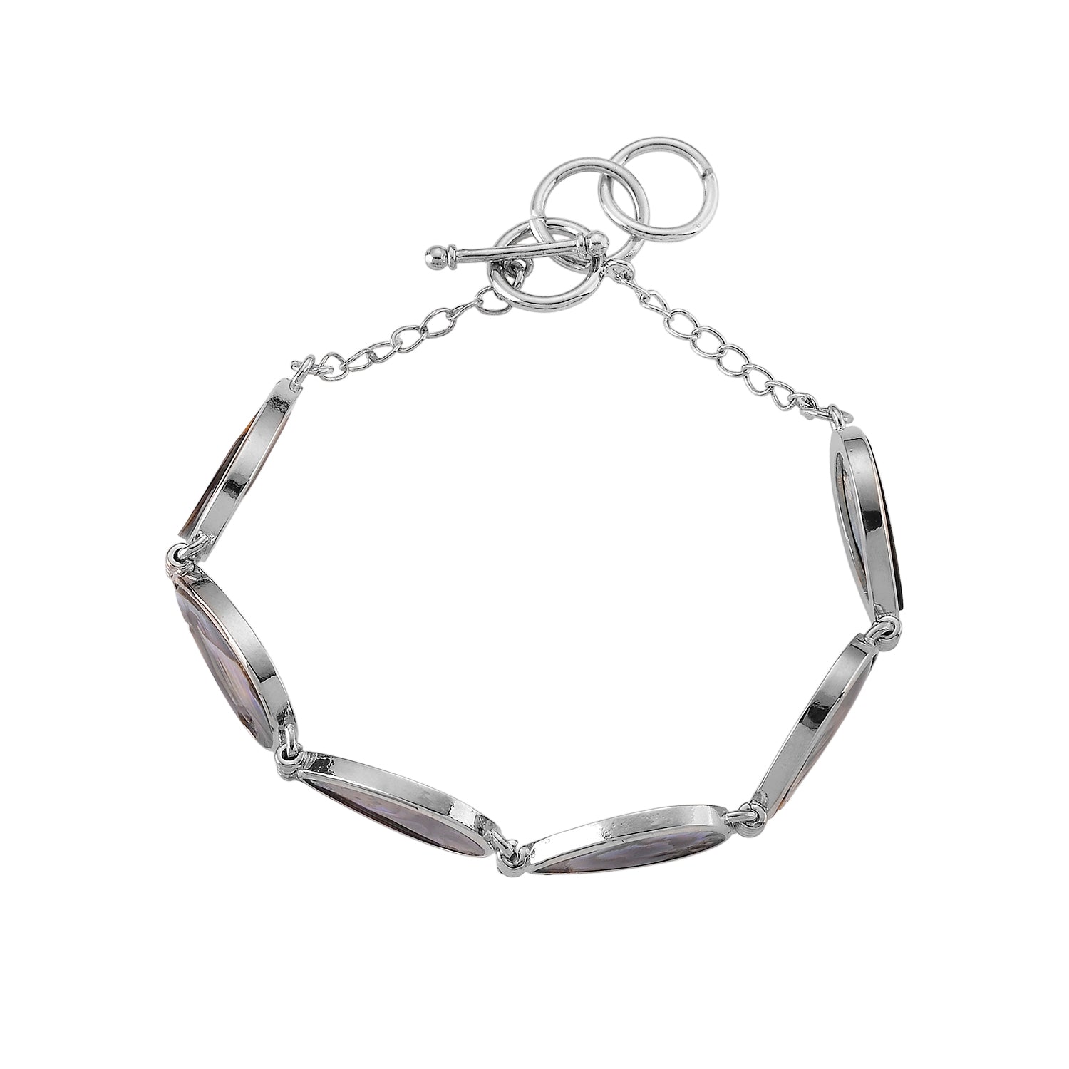 Abalone Muschel Armband ca. Flexibles cm Nickelfreies Messing ca. 55.00 ct