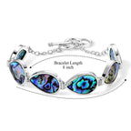 Abalone Muschel Armband ca. Flexibles cm Nickelfreies Messing ca. 55.00 ct