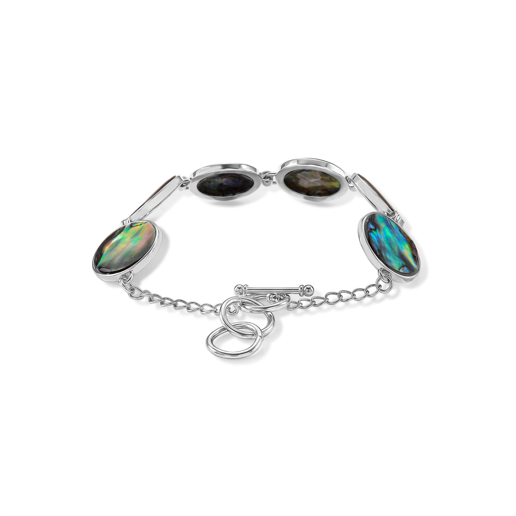 Abalone Muschel Armband ca. Flexibles cm Nickelfreies Messing ca. 45.00 ct