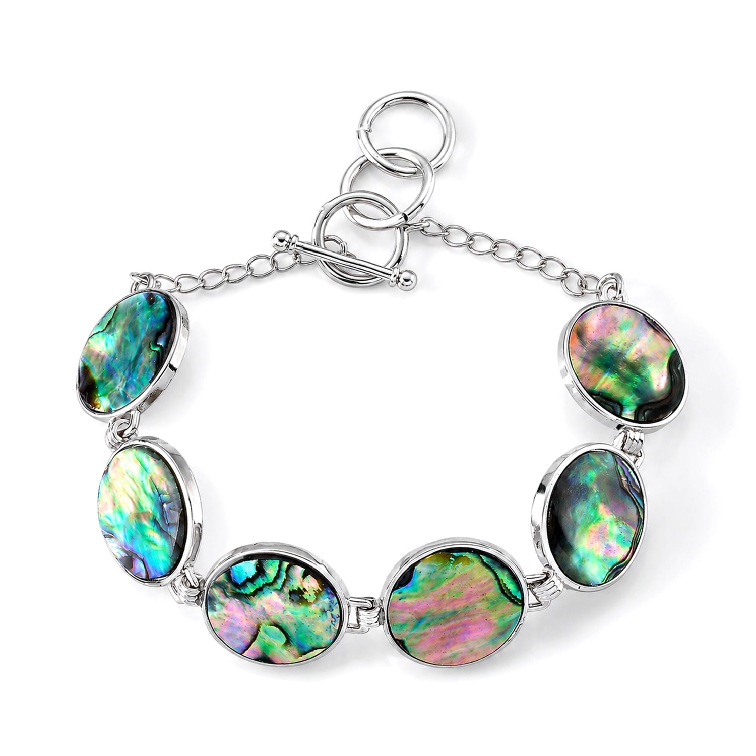 Abalone Muschel Armband ca. Flexibles cm Nickelfreies Messing ca. 45.00 ct