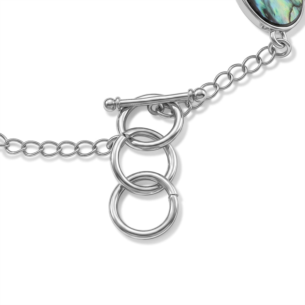 Abalone Muschel Armband ca. Flexibles cm Nickelfreies Messing ca. 45.00 ct