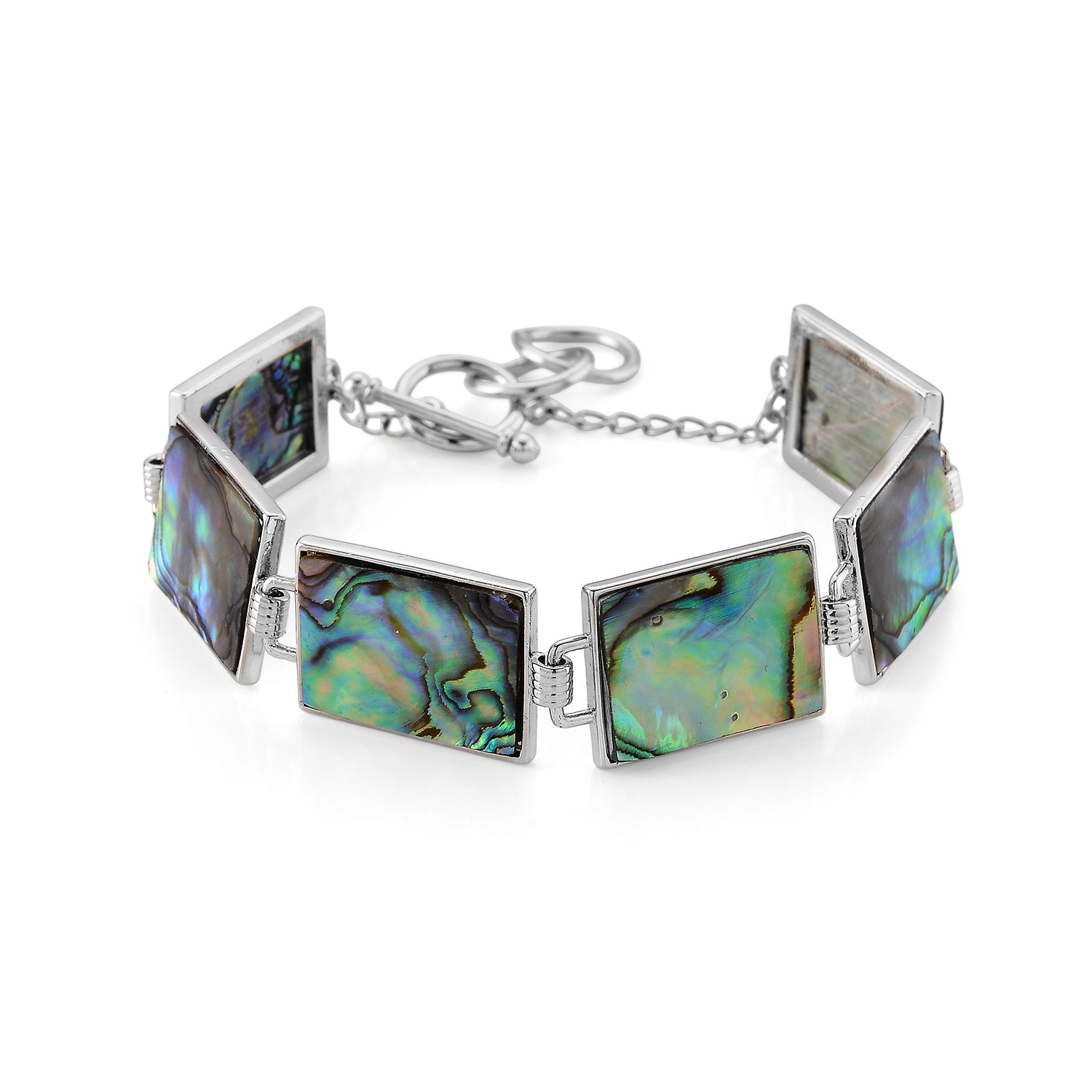 Abalone Muschel Armband ca. Flexibles cm Nickelfreies Messing ca. 60.00 ct