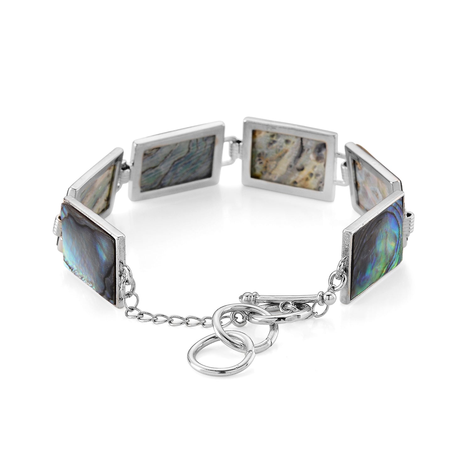 Abalone Muschel Armband ca. Flexibles cm Nickelfreies Messing ca. 60.00 ct