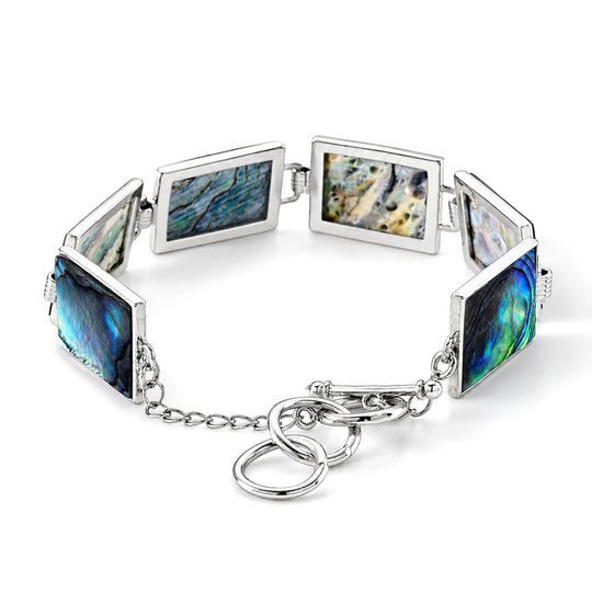 Abalone Muschel Armband ca. Flexibles cm Nickelfreies Messing ca. 60.00 ct